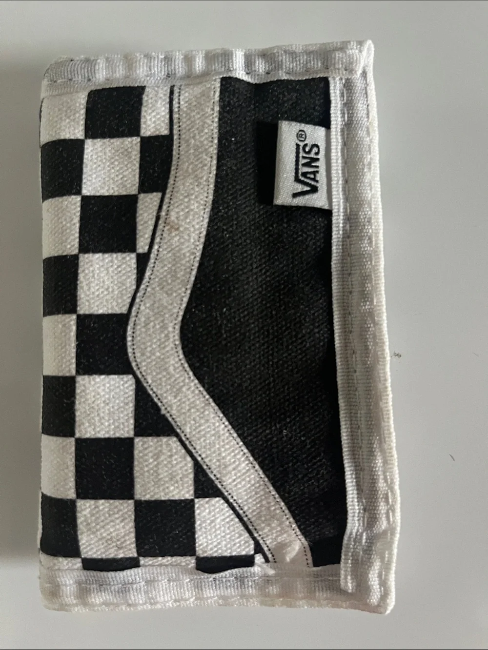 Vans Black & White Checkerboard Tri-Fold Wallet